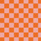 Orange Checkered Phone Charger Skin